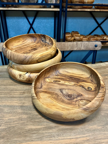 پیاله آجیل خوری چوبی قطر 25 سانتی متر چوب زیتون