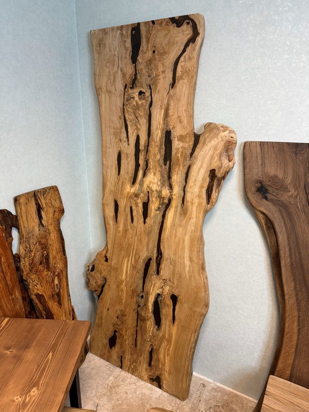 صفحه ناهار خوری هشت نفره روستیک چوب ممرز