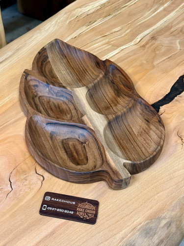 اردو خوری پنج خانه طرح برگ چوب گردو