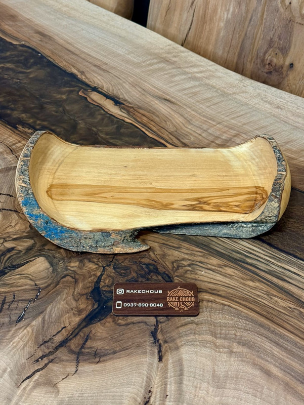 رولت خوری لبه پوستی چوب زیتون کد 6