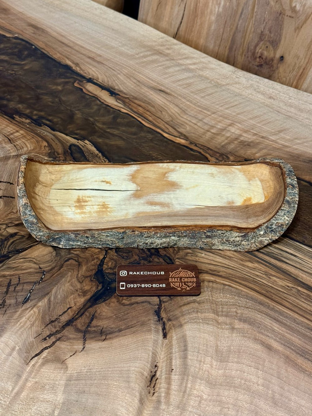 رولت خوری لبه پوستی چوب زیتون کد 7